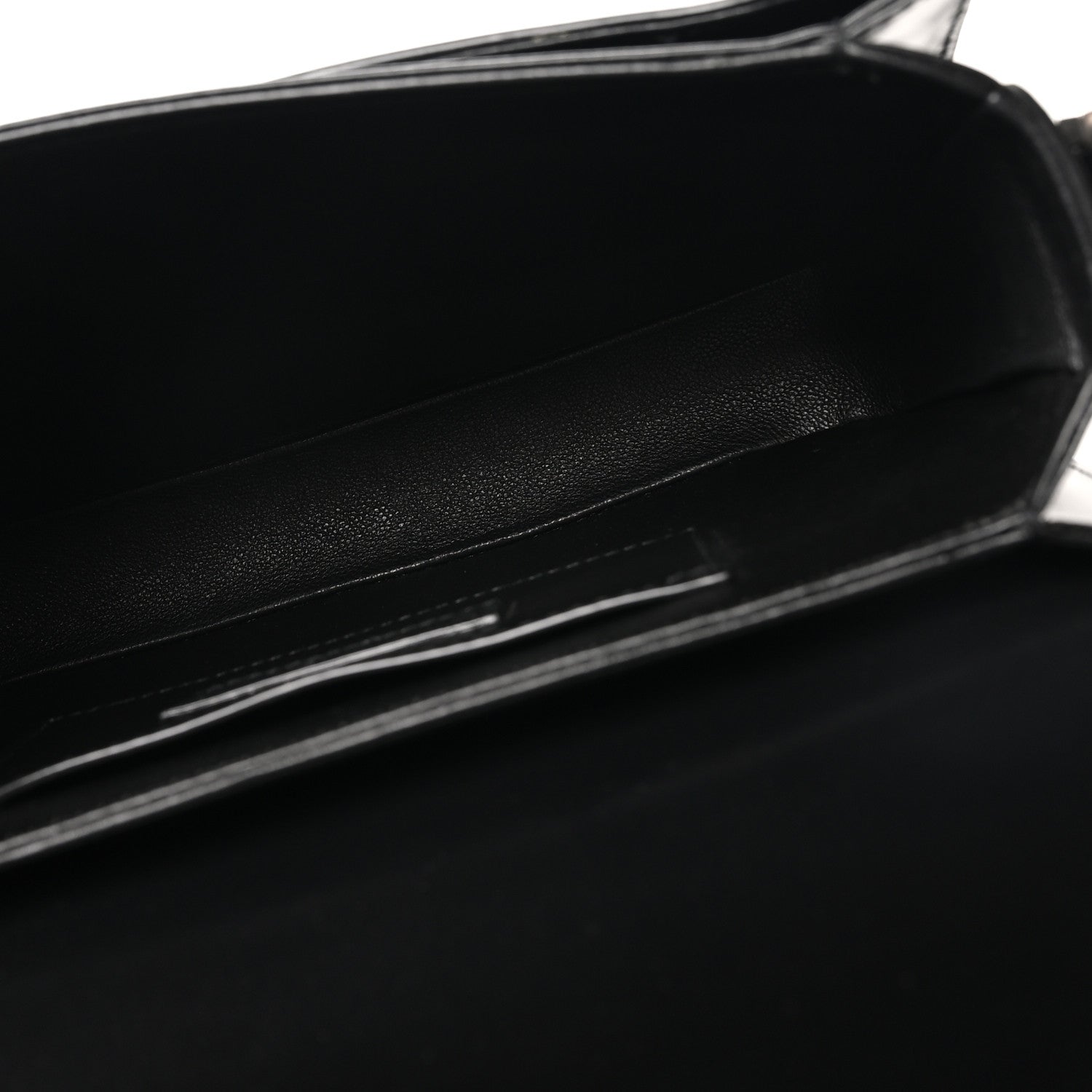 Saint Laurent Box Calfskin Monogram Medium Solferino Satchel Black 5 of 10