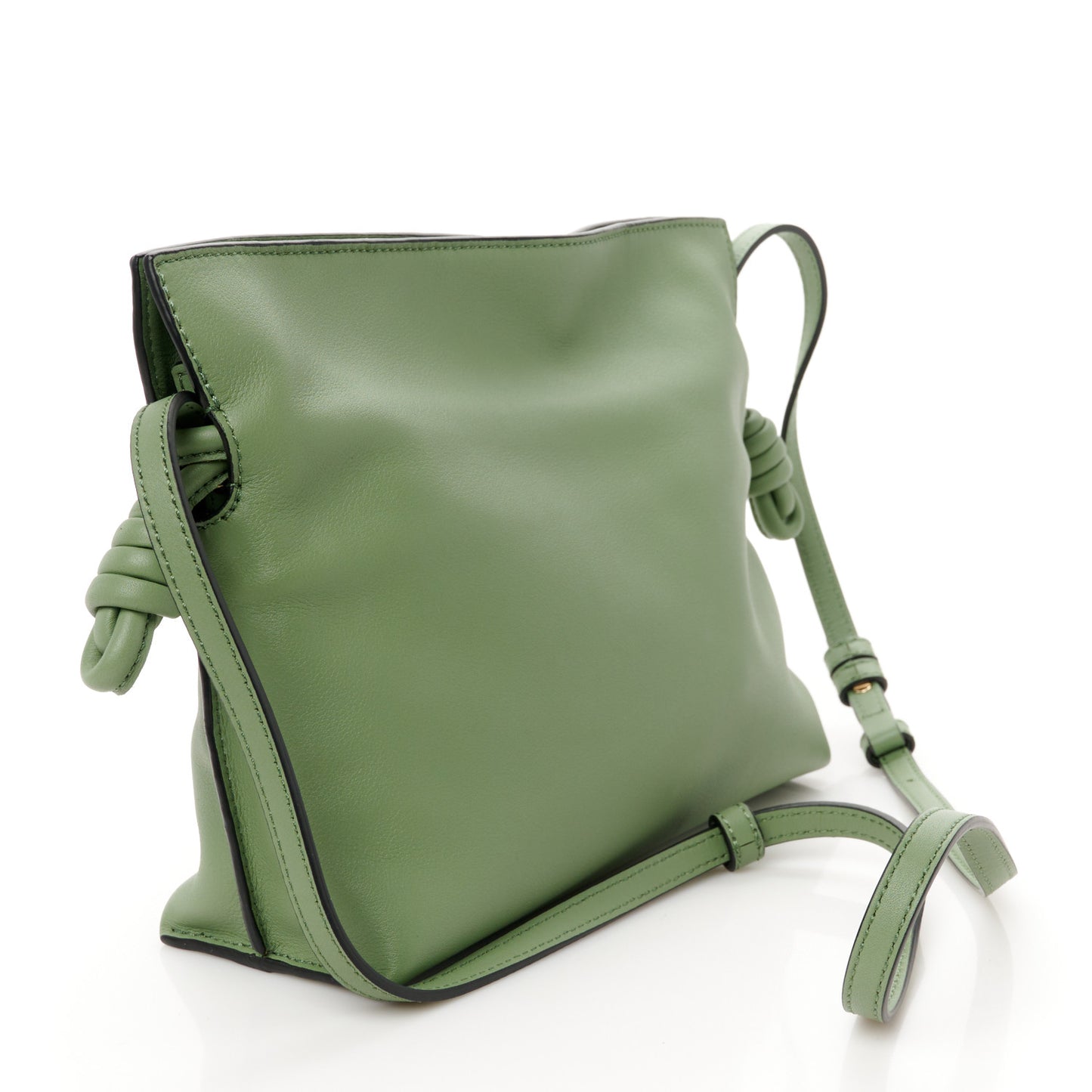 Calfskin Mini Flamenco Knot Clutch Rosemary