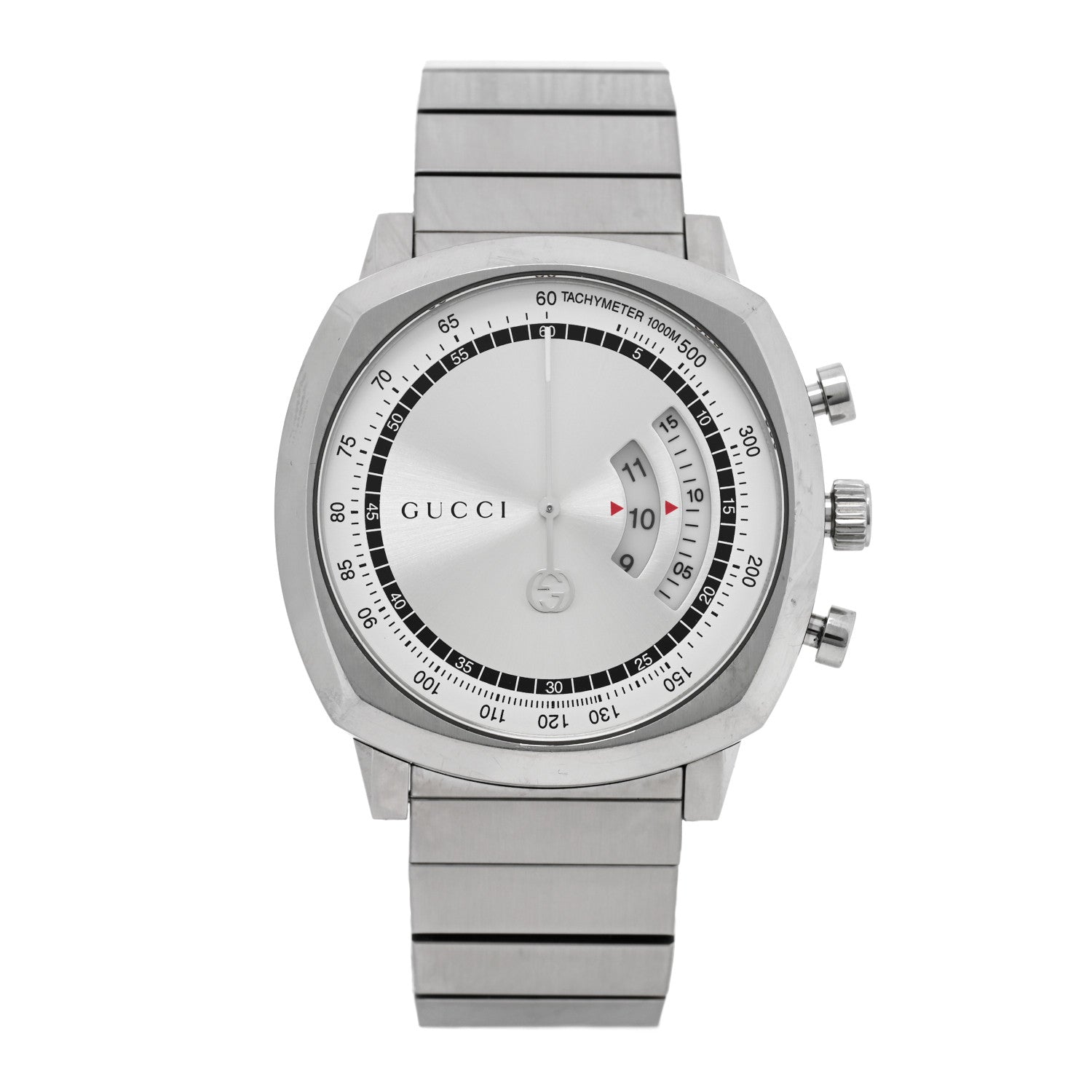 Gucci Stainless Steel 40mm Grip Quartz Watch 1 of 4