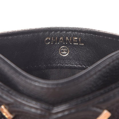 Chanel Caviar Quilted Filigree Card Holder Black 5 of 8