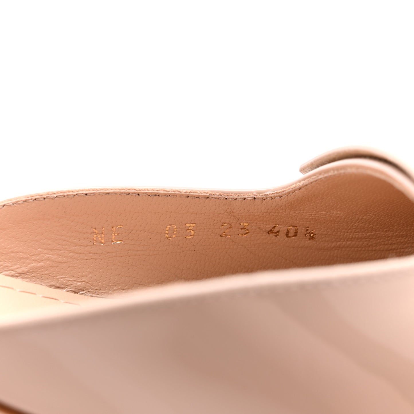 Patent Dior Day Slingback 35mm Pumps 40.5 Nude