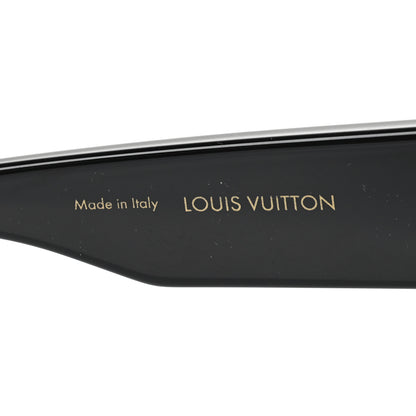 Louis Vuitton Acetate Swarovski Crystal Cyclone Sunglasses Z1578W Black 5 of 8