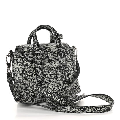 3.1 Phillip Lim Textured Calfskin Mini Pashli Satchel Black Mauve 3 of 9