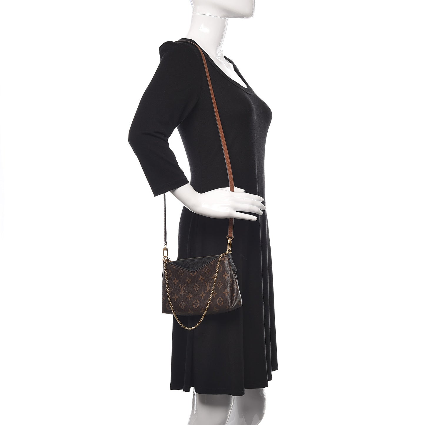 Monogram Pallas Clutch Black