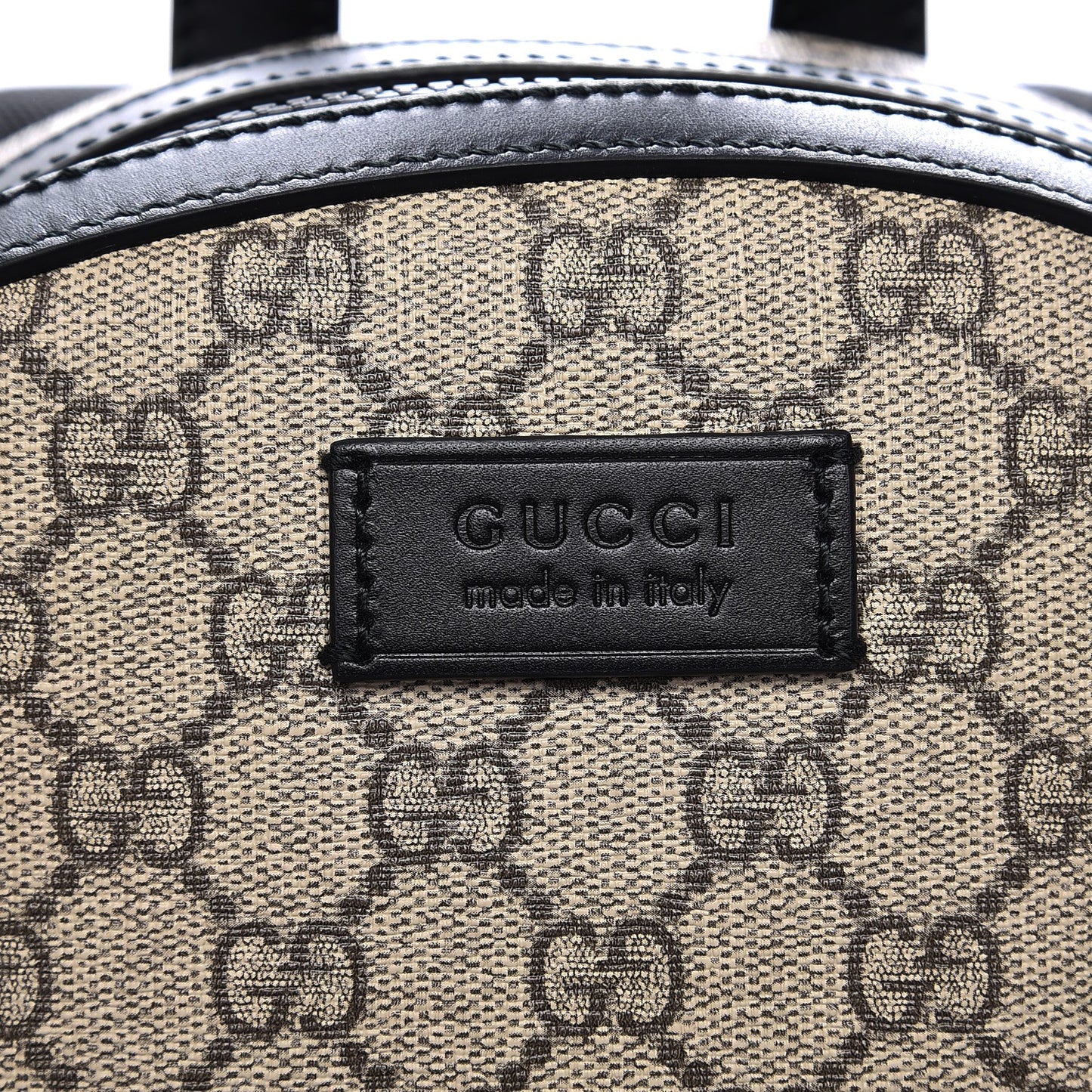 GG Supreme Monogram Small Eden Day Backpack Black