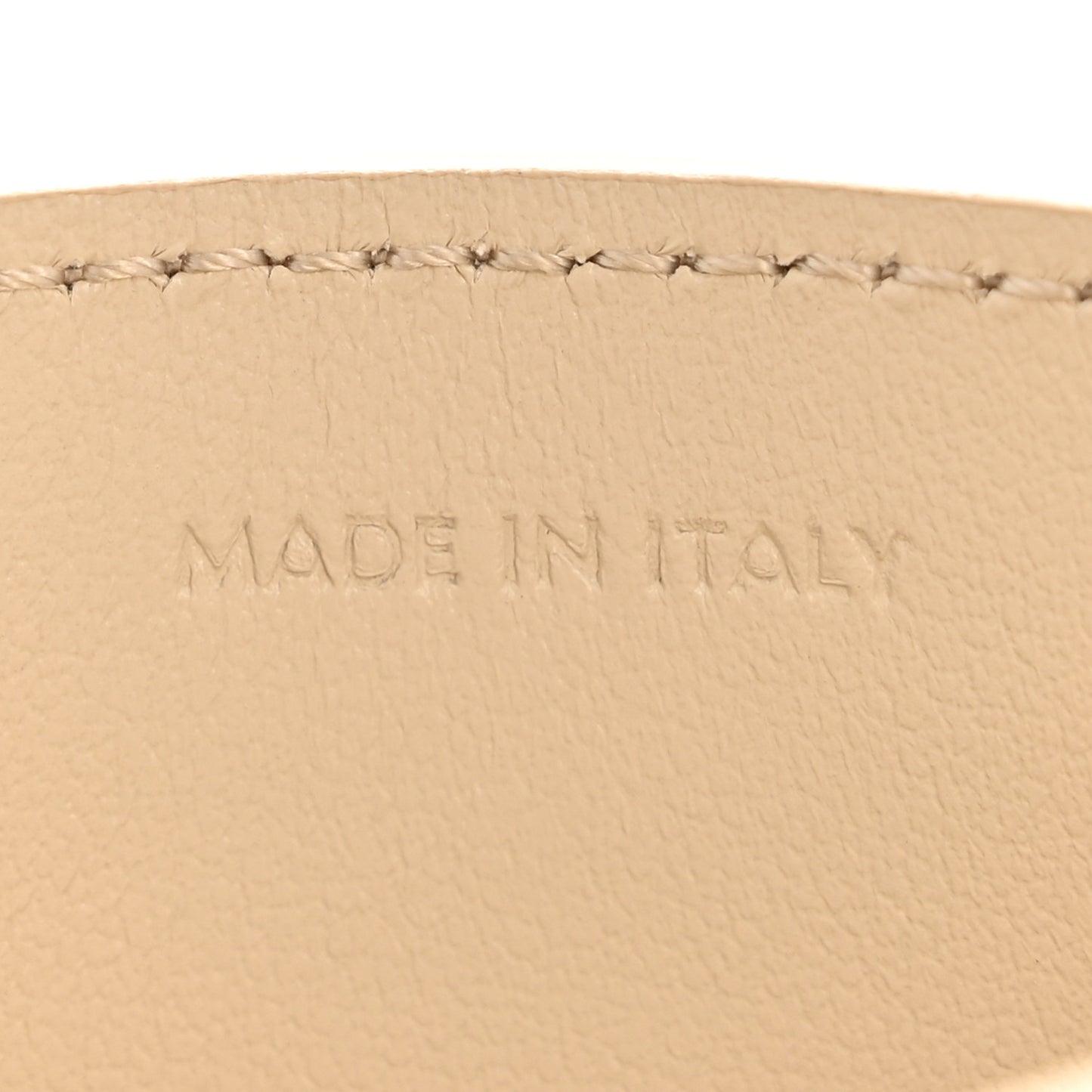 Shiny Calfskin Triomphe Card Holder Pale Beige