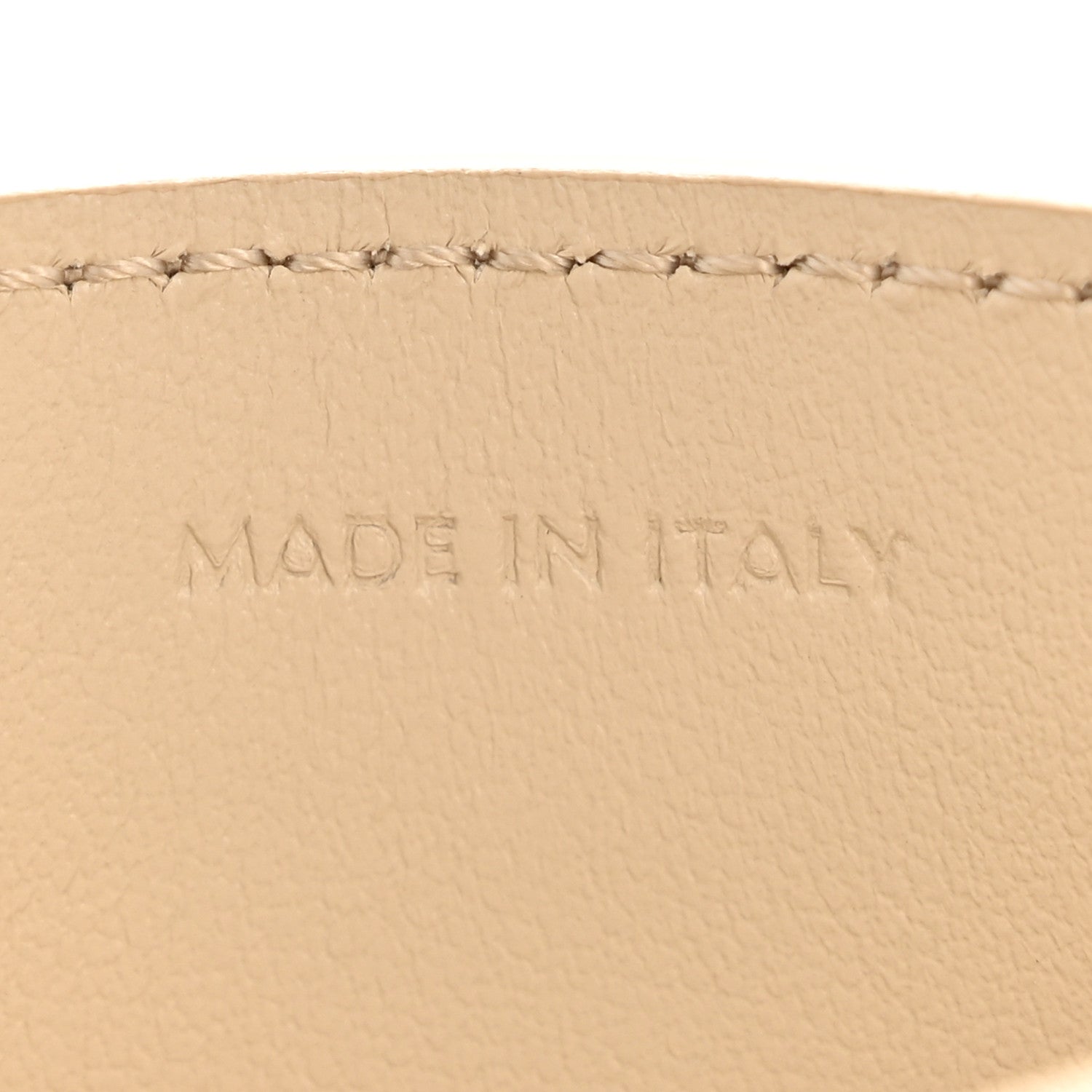 Celine Shiny Calfskin Triomphe Card Holder Pale Beige 7 of 9