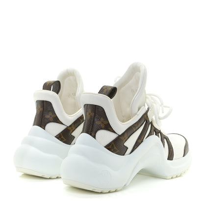Louis Vuitton Patent Monogram LV Archlight Sneakers 36.5 White 4 of 14