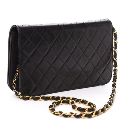 Chanel Lambskin Quilted Small Single Flap Bag Black 3 of 12