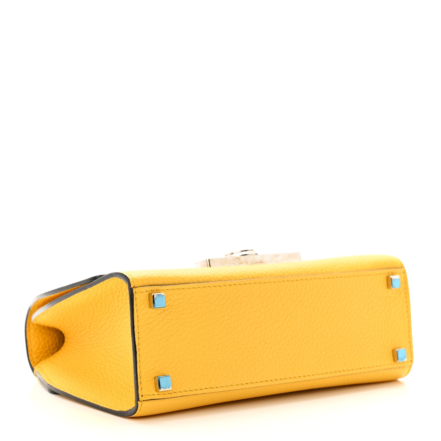 Moynat Taurillon Blush Rejane BB Saffron Yellow 4 of 11