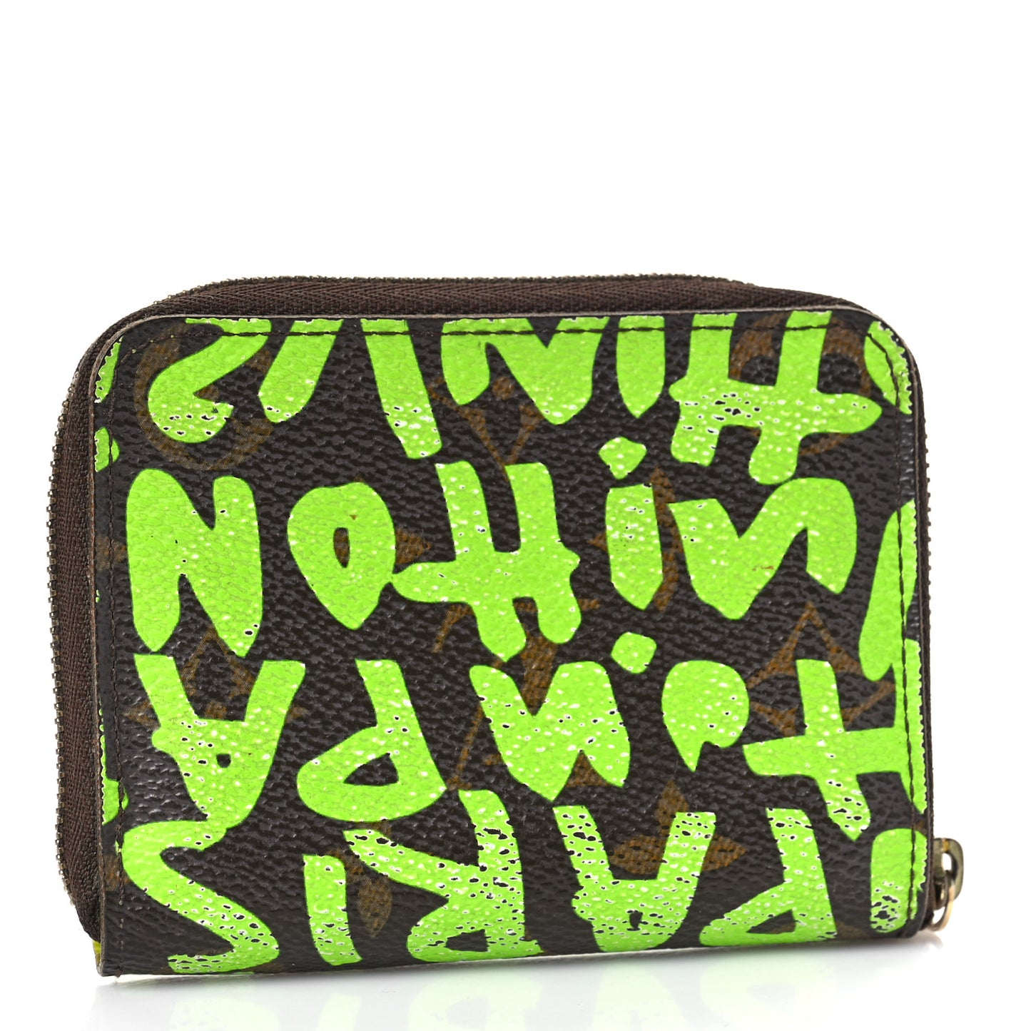 Monogram Graffiti Zippy Coin Purse Wallet Green