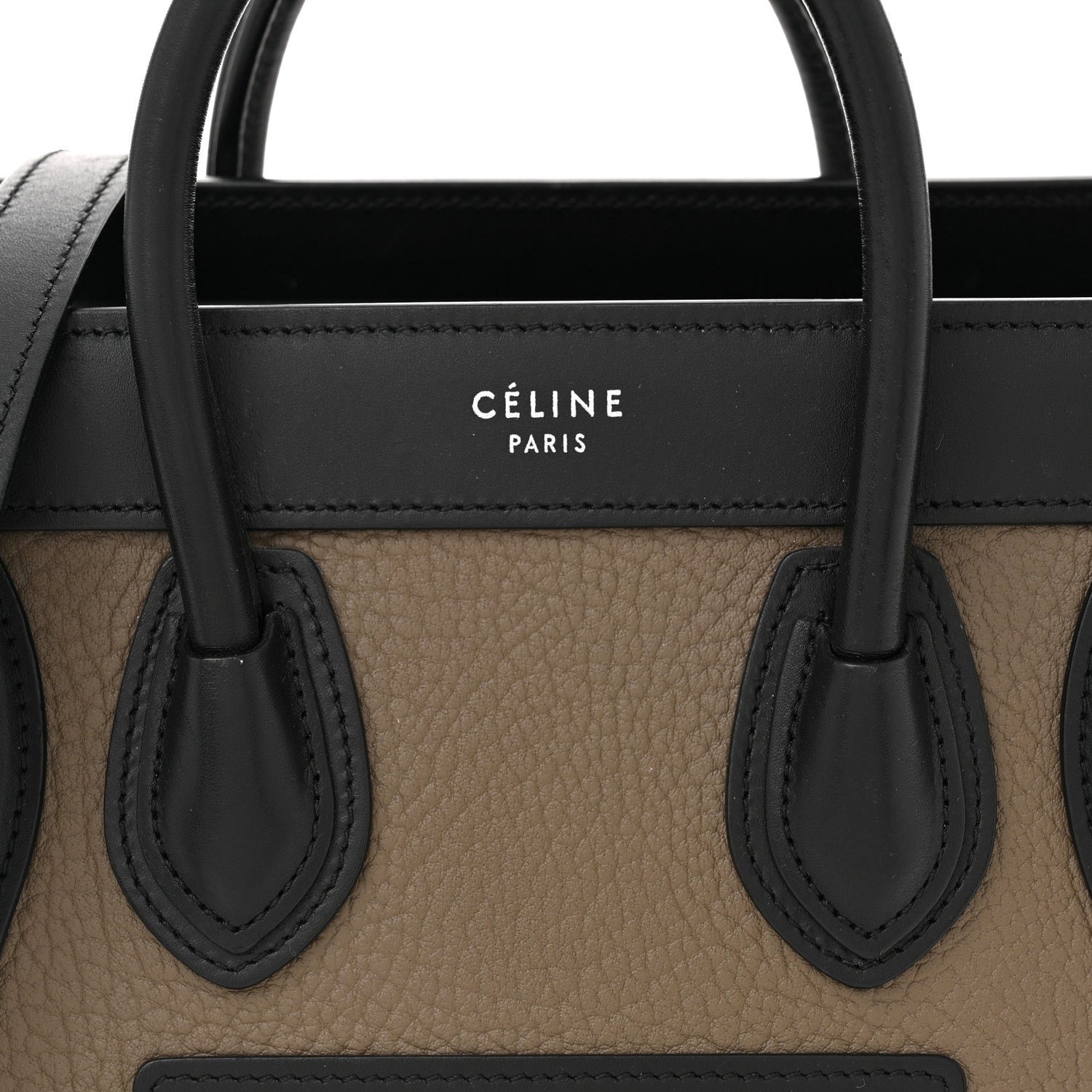 Celine Bullhide Calfskin Nubuck Nano Tri-Color Luggage Souris 8 of 12