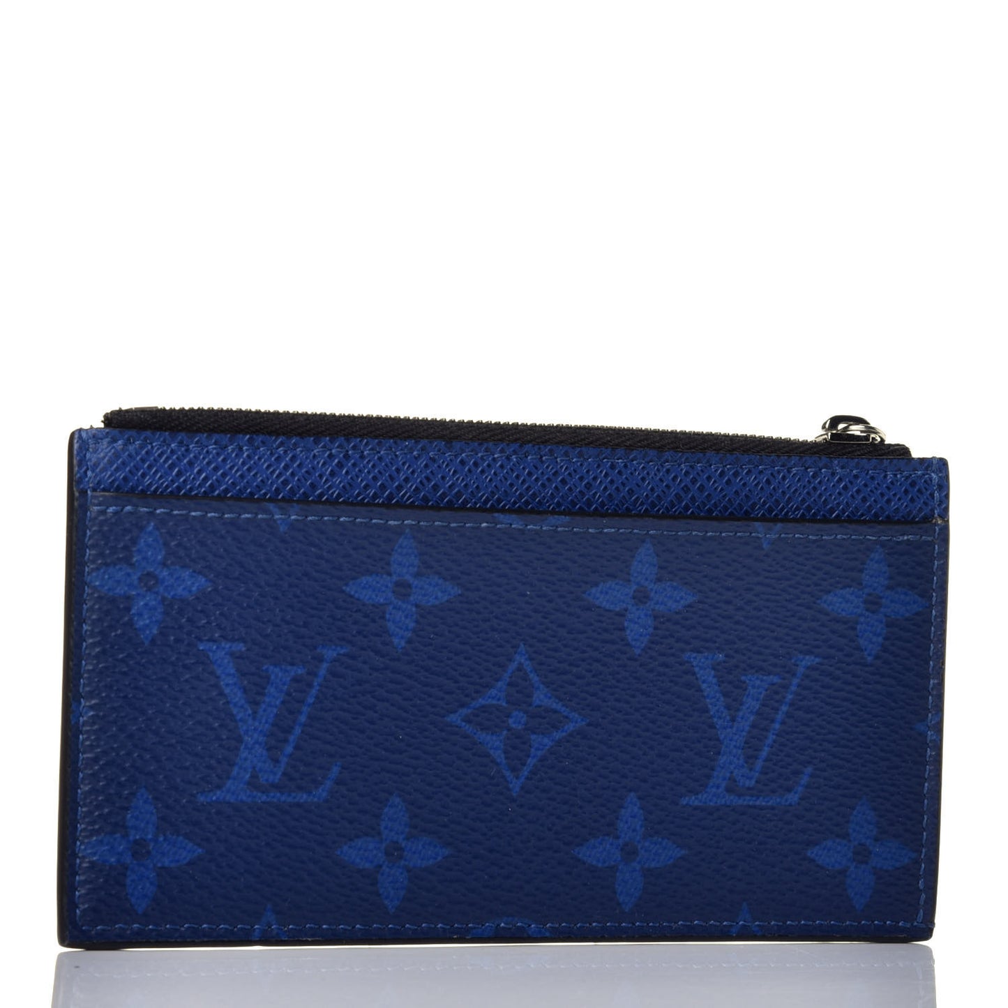 Monogram Taiga Coin Card Holder Cobalt