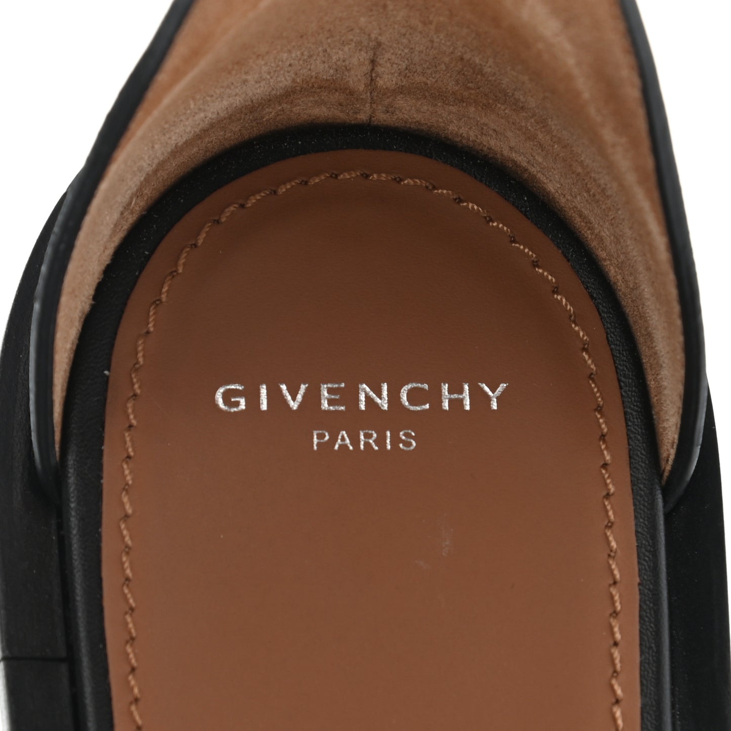 Calfskin Studded Elegant Flat Sandals 38.5 Black