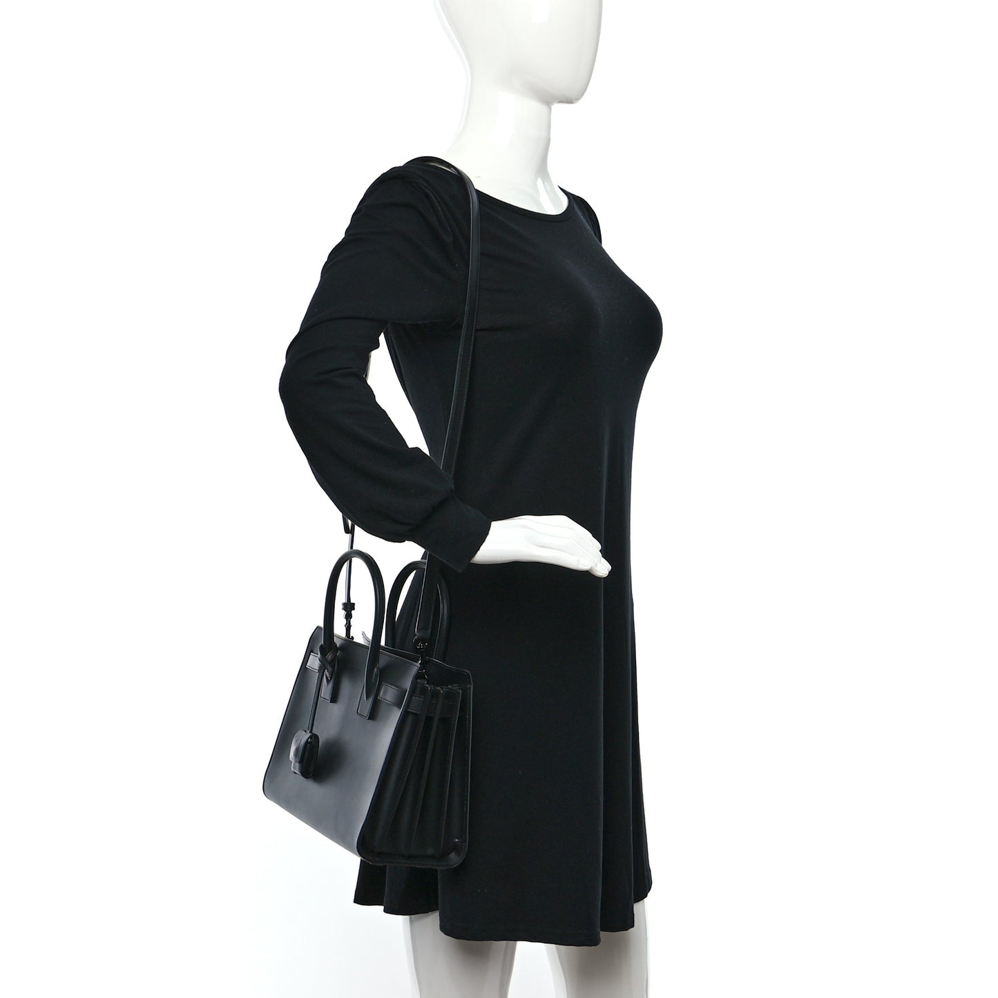 Calfskin Baby Sac De Jour Black