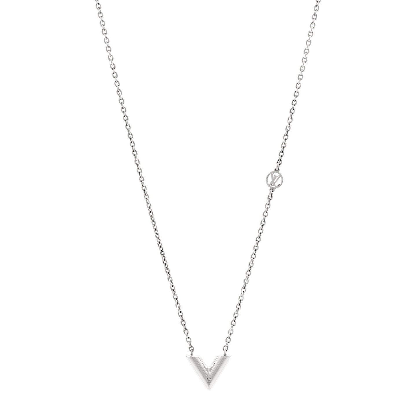 Metal Essential V Supple Necklace Silver