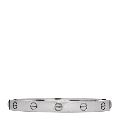 Cartier 18K White Gold LOVE Bracelet 17 2 of 10