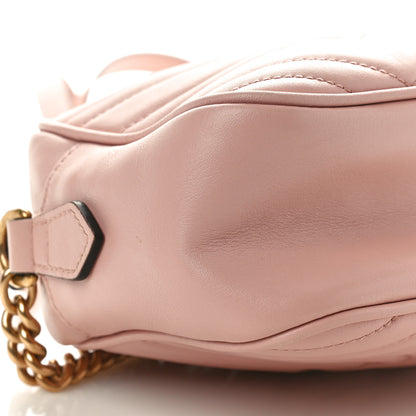 Gucci Calfskin Matelasse Small GG Marmont Chain Shoulder Bag Perfect Pink 9 of 11