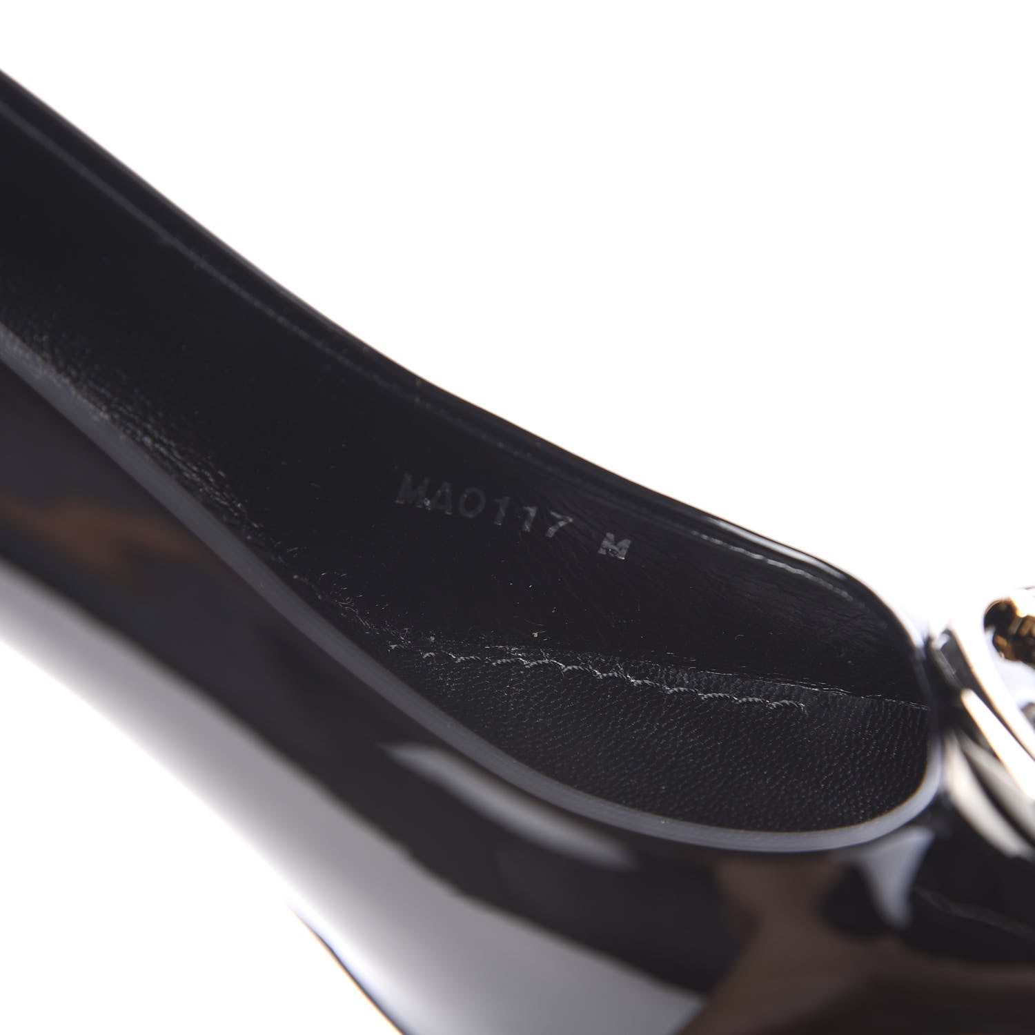Louis Vuitton LOUIS VUITTON Patent Calfskin Madeleine Pumps 38.5 Black 9 of 9