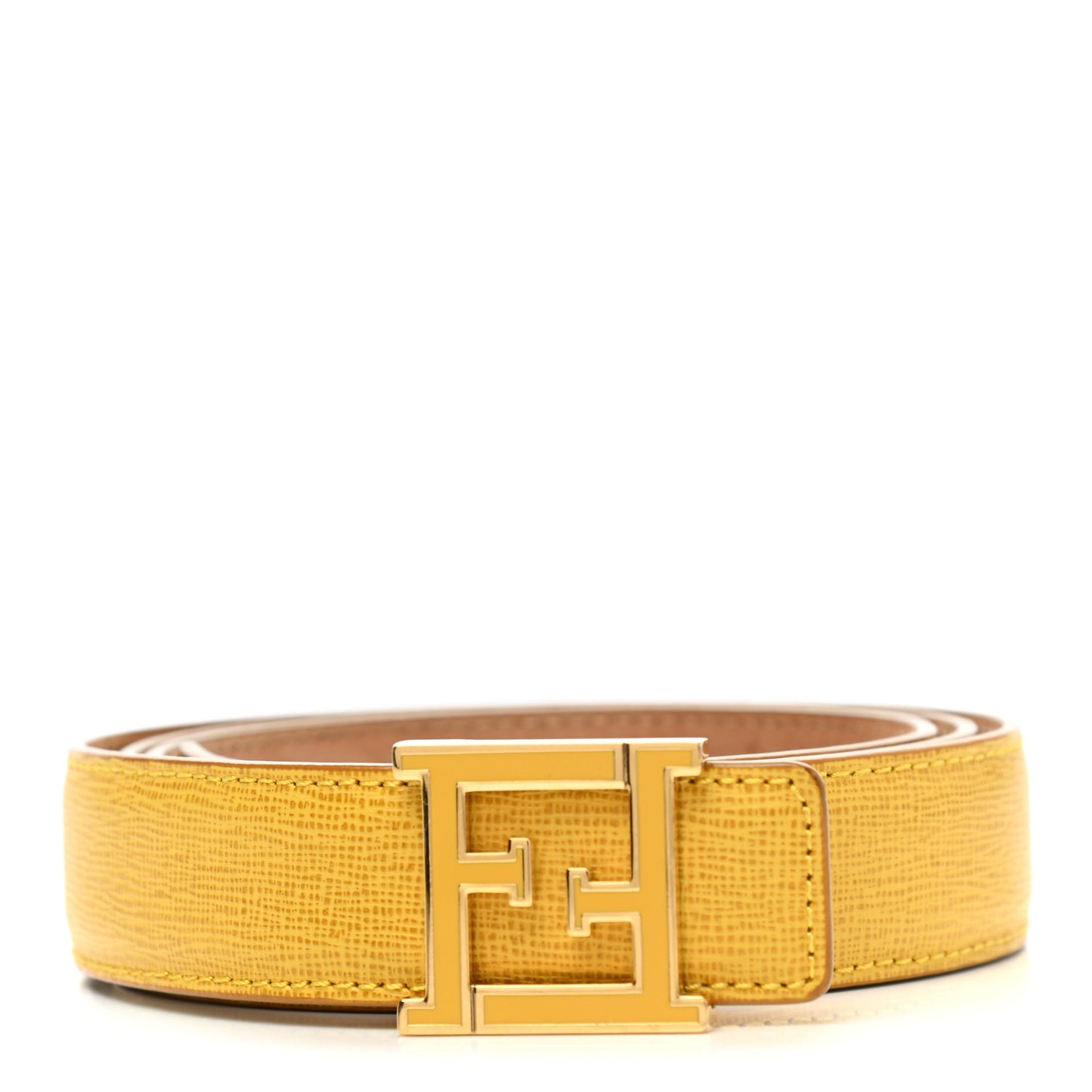 Vitello Elite FF Buckle Belt 90 36 Yellow