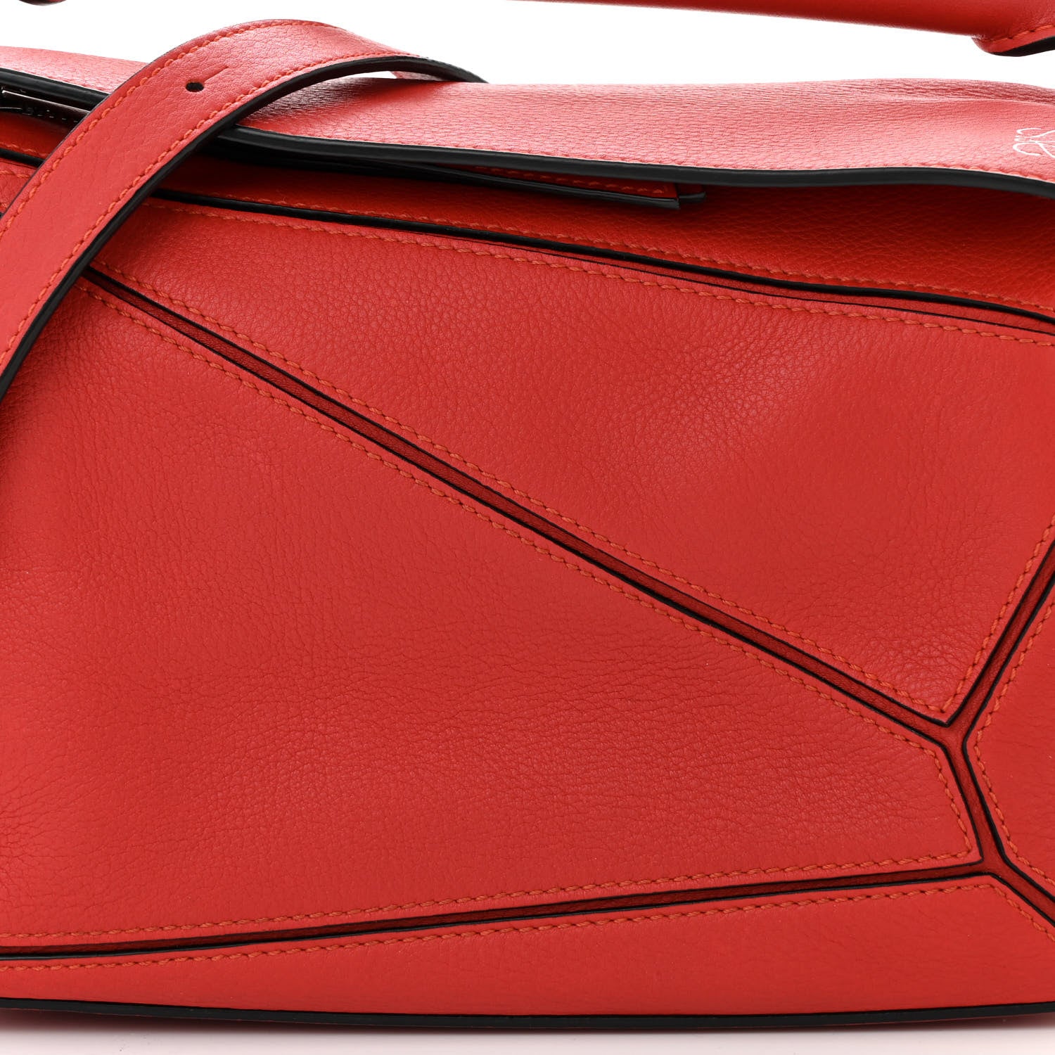 Loewe Calfskin Small Puzzle Bag Scarlet 7 of 9
