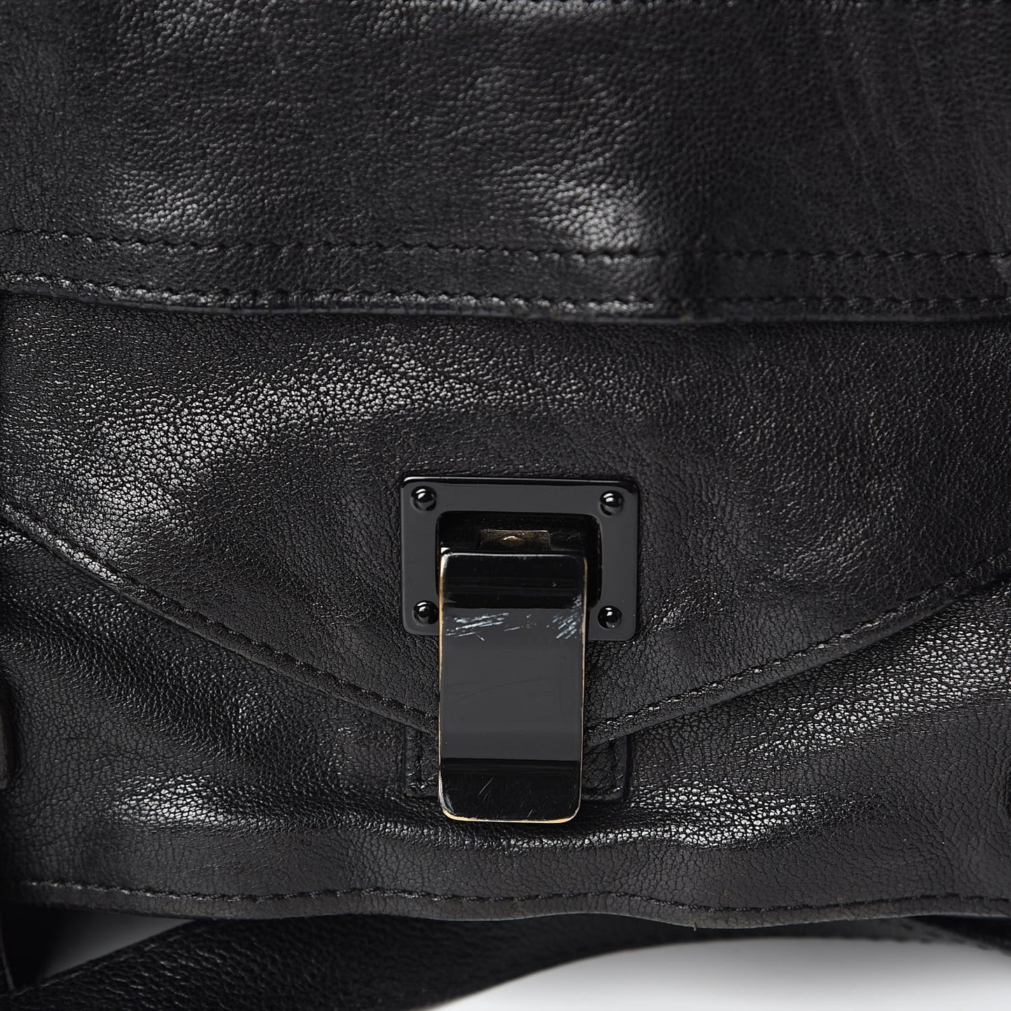 Lambskin Medium PS1 Satchel Black