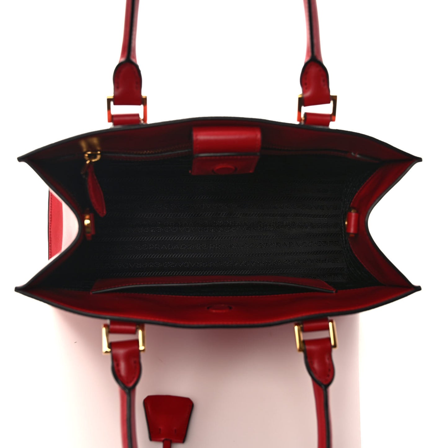 Saffiano Soft Calfskin Tote Fuoco