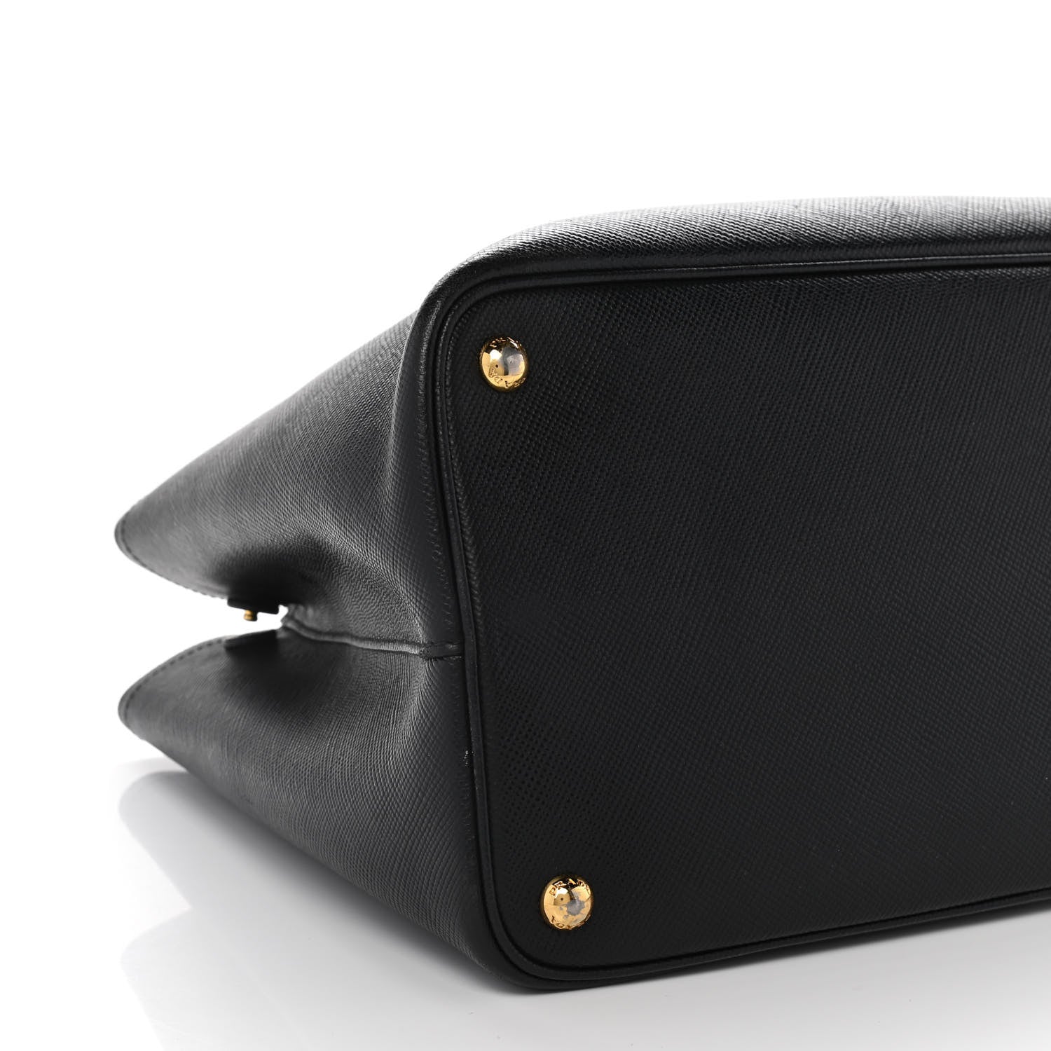 Prada Saffiano Cuir Medium Double Bag Black Mughetto 12 of 21