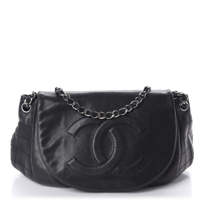 Chanel Caviar Half Moon Large Flap Black 1 of 10