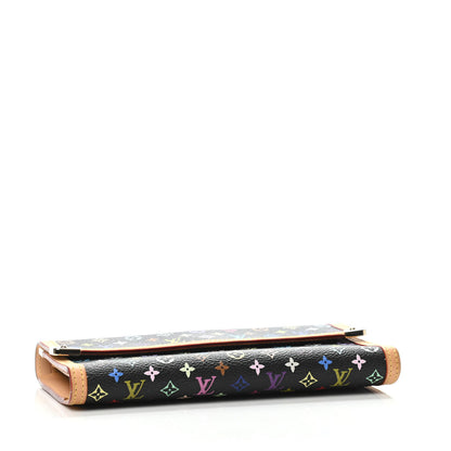 Louis Vuitton Monogram Multicolor Porte Tresor International Wallet Black 3 of 5