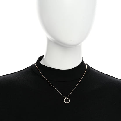 Tiffany 18K Rose Gold Diamond T Baguette Pave Pendant Necklace 2 of 6