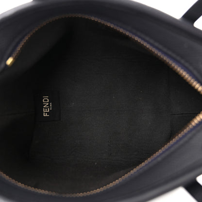 Fendi Fabric Calfskin FF Mini Roll Tote Navy 5 of 11