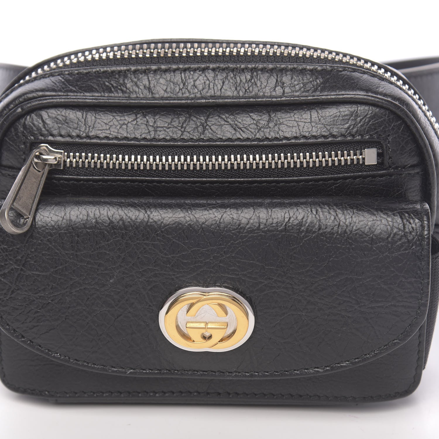 Gucci Fluffy Calfskin Mini Morpheus Belt Bag 70 28 Black 14 of 23