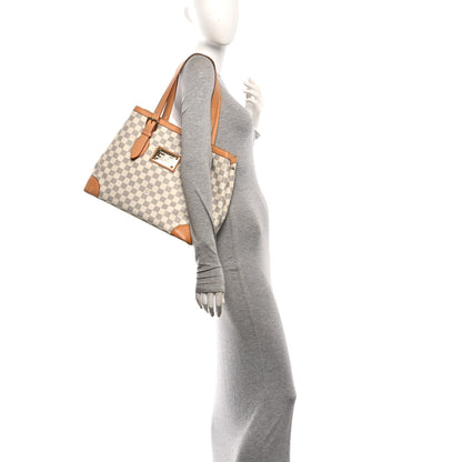 Louis Vuitton Damier Azur Hampstead MM 2 of 9