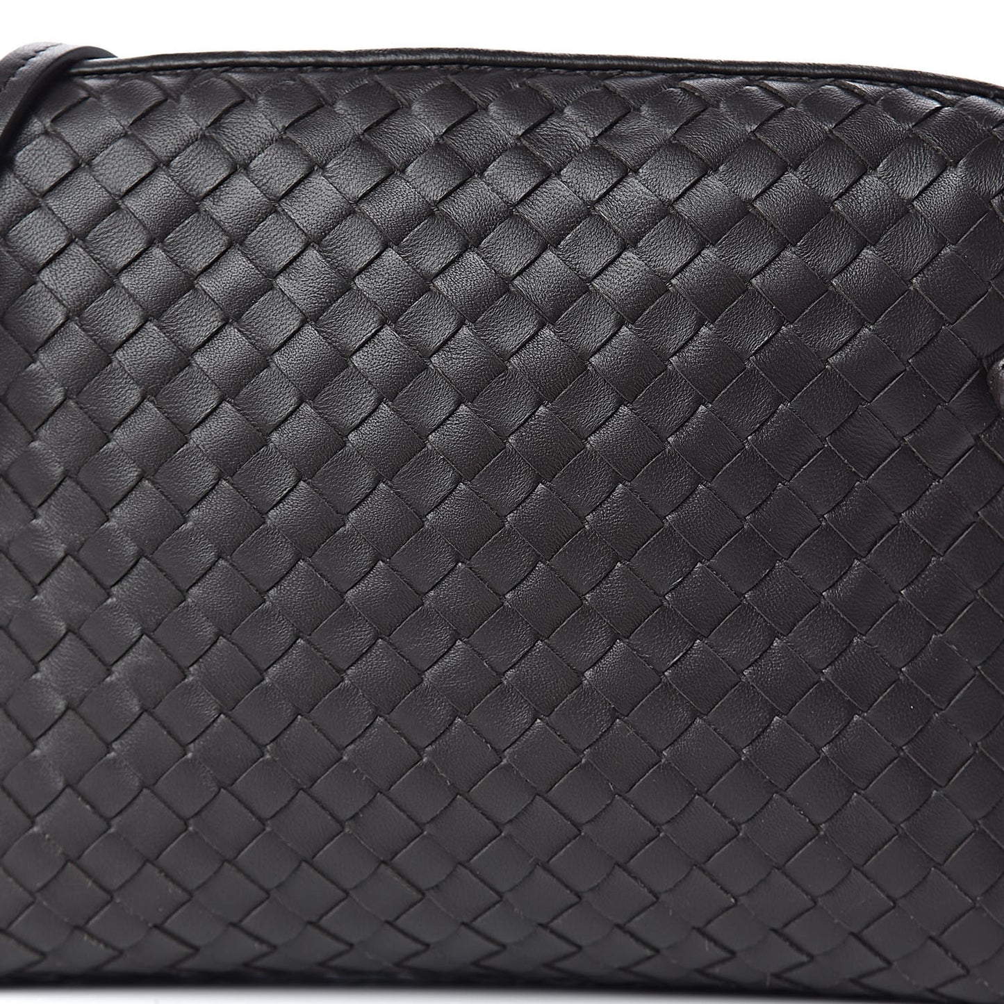 Nappa Intrecciato Pillow Crossbody Messenger Ebano