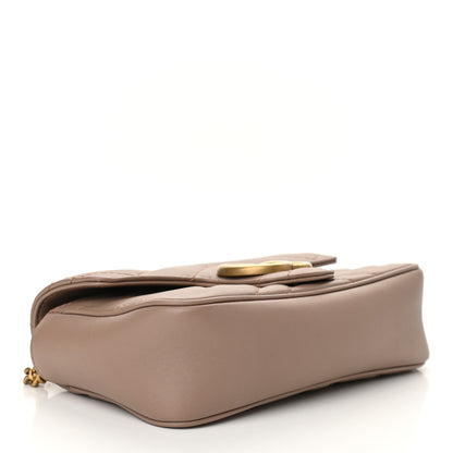 Gucci Calfskin Matelasse Super Mini GG Marmont Shoulder Bag Porcelain Rose 4 of 10