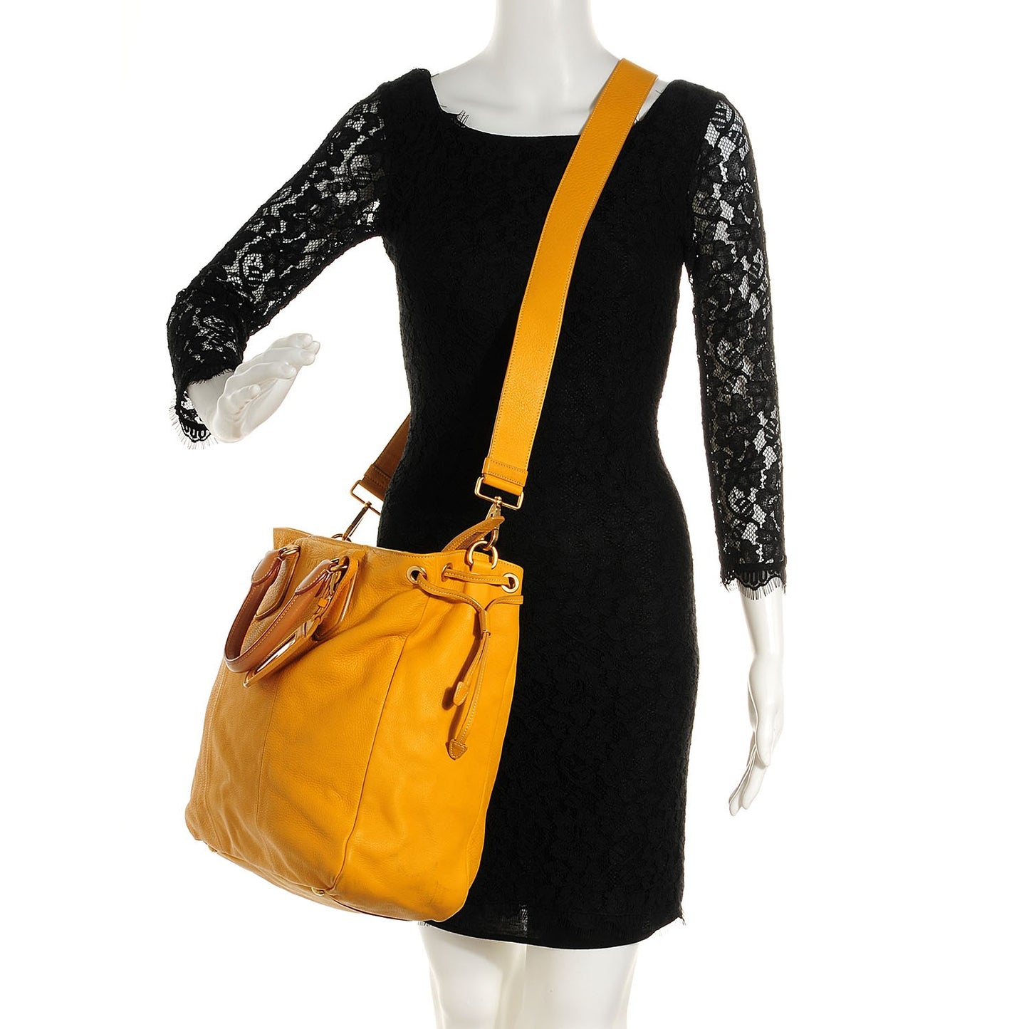 Vitello Daino Crossbody Bag Ocra