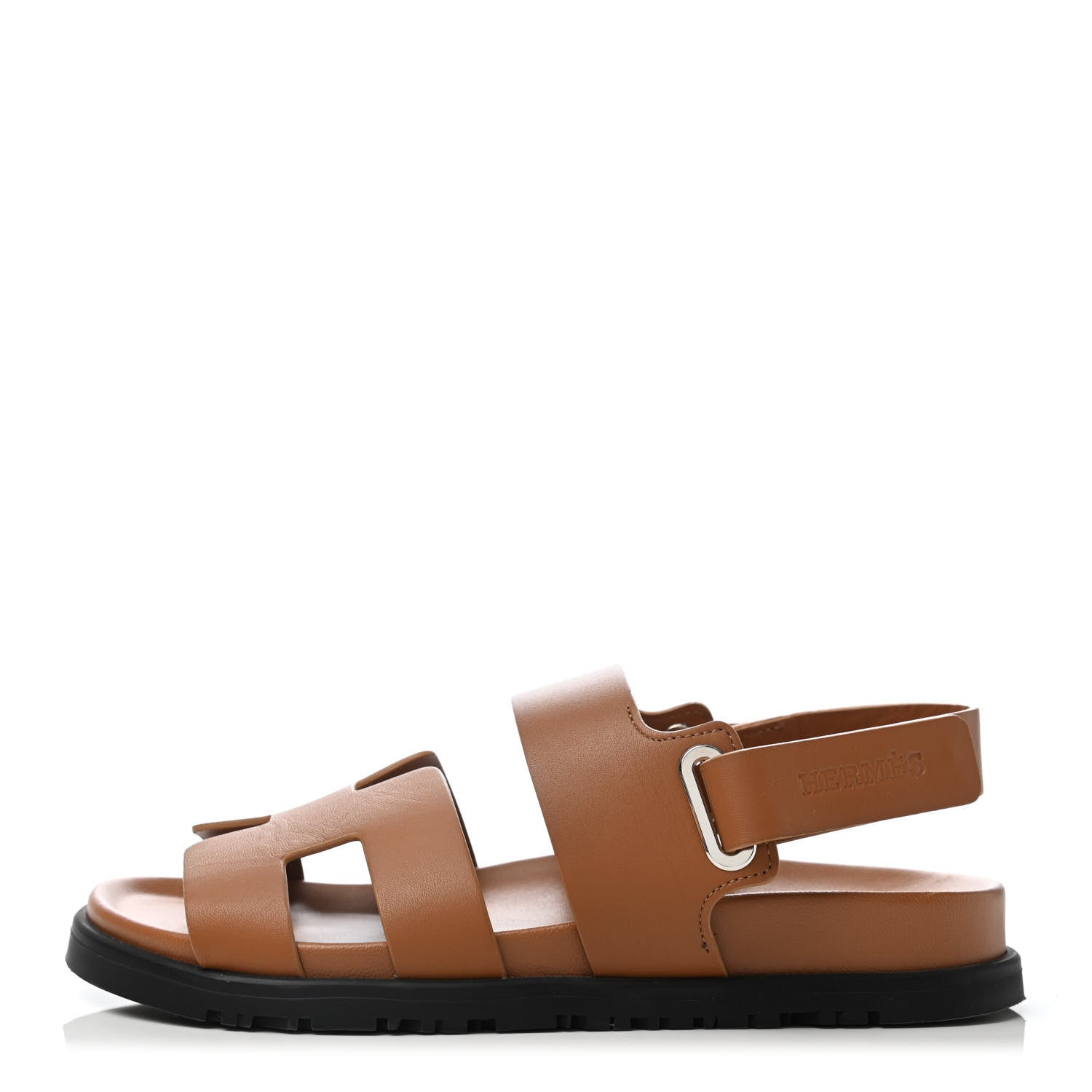 Hermes Calfskin Womens Takara Sandals 36 Gold 1 of 4