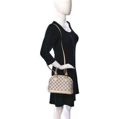 Louis Vuitton Damier Azur Braided Alma BB 2 of 8