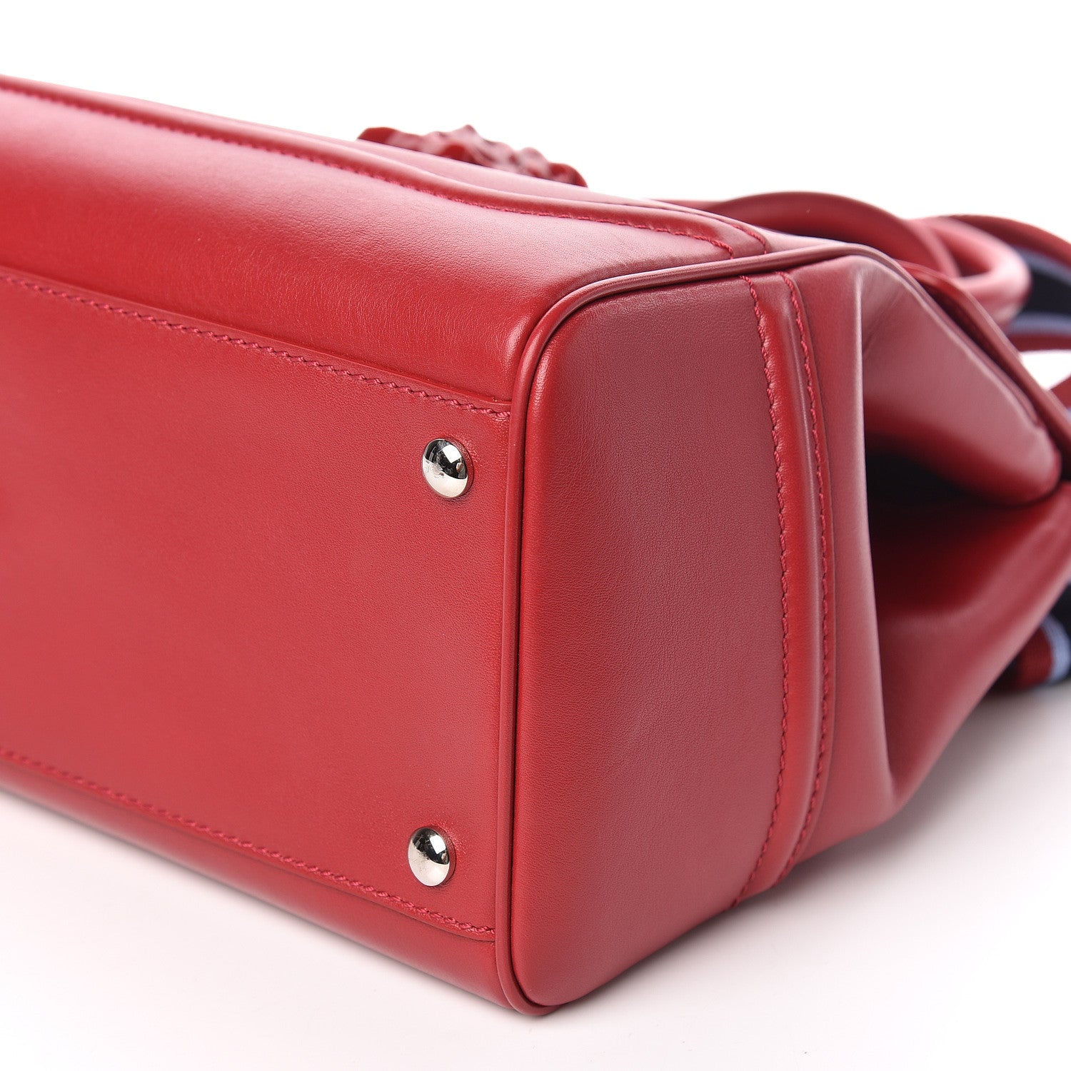 Versace Calfskin Large Palazzo Empire Bag Deep Red 6 of 10