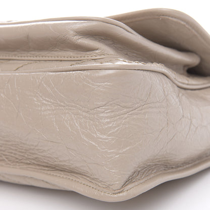 Saint Laurent Crinkled Calfskin Matelasse Monogram Medium Niki Chain Satchel Light Natural 9 of 13