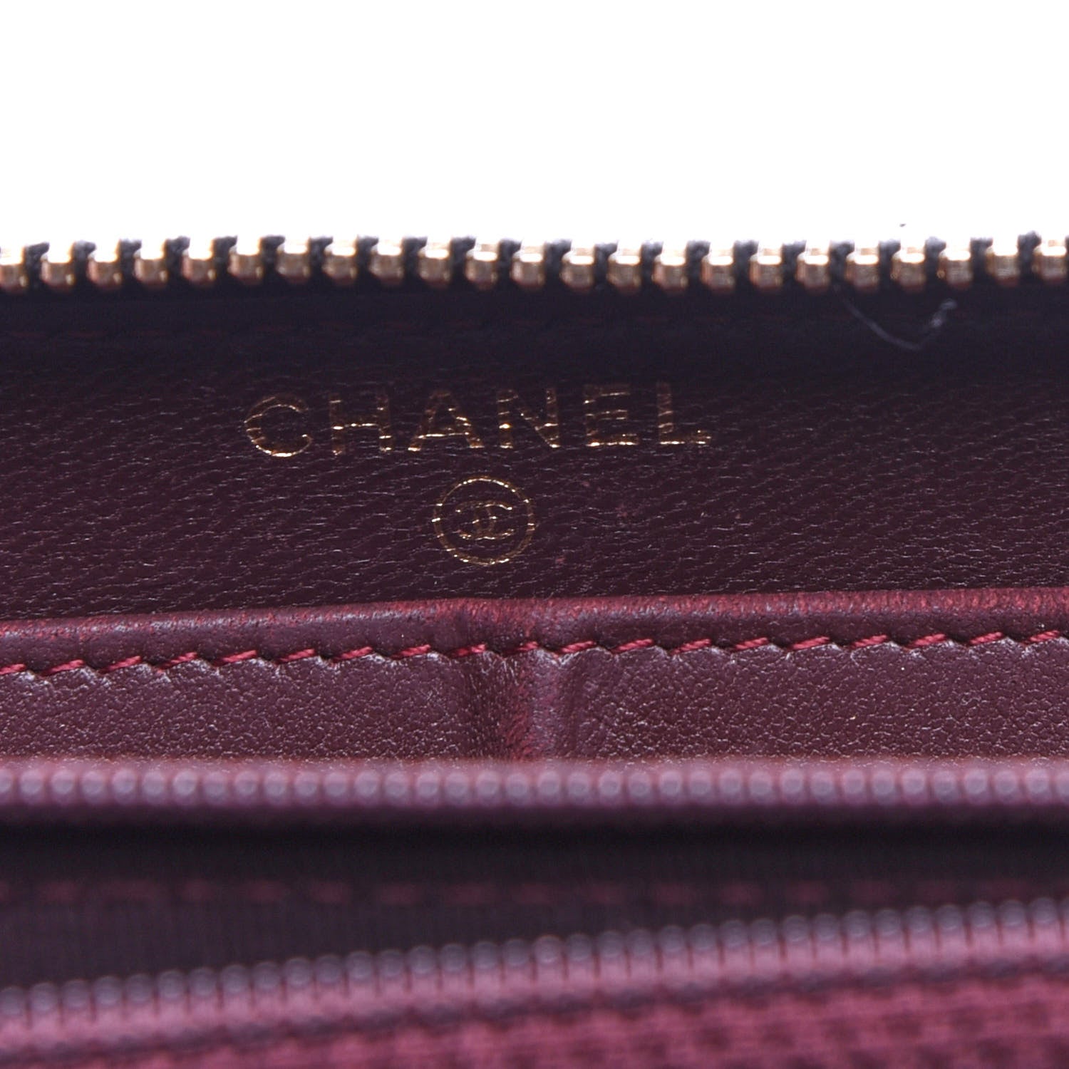Chanel Lambskin Quilted Large Gusset Zip Around Wallet Black 6 of 12