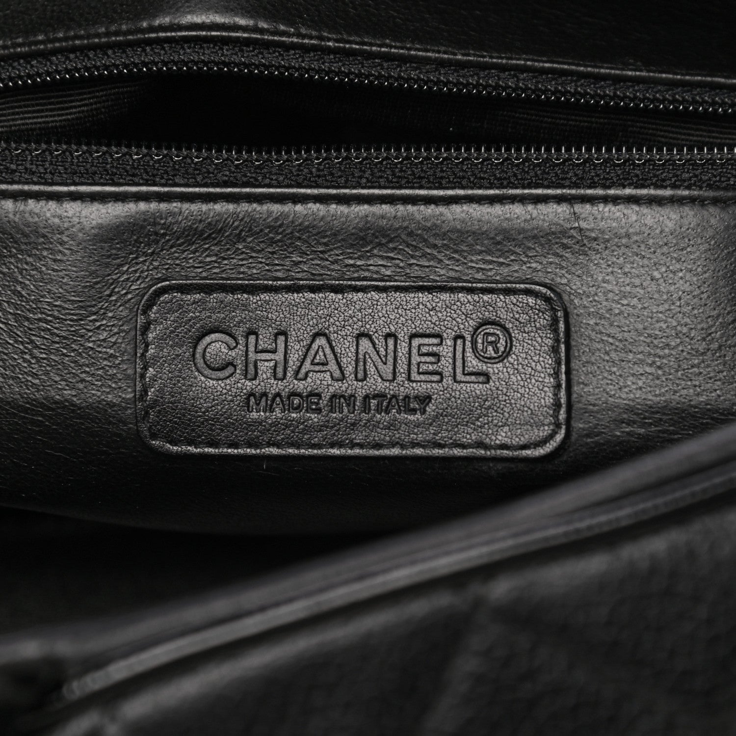 Chanel Caviar Patent Quilted Bowler Black 6 of 23