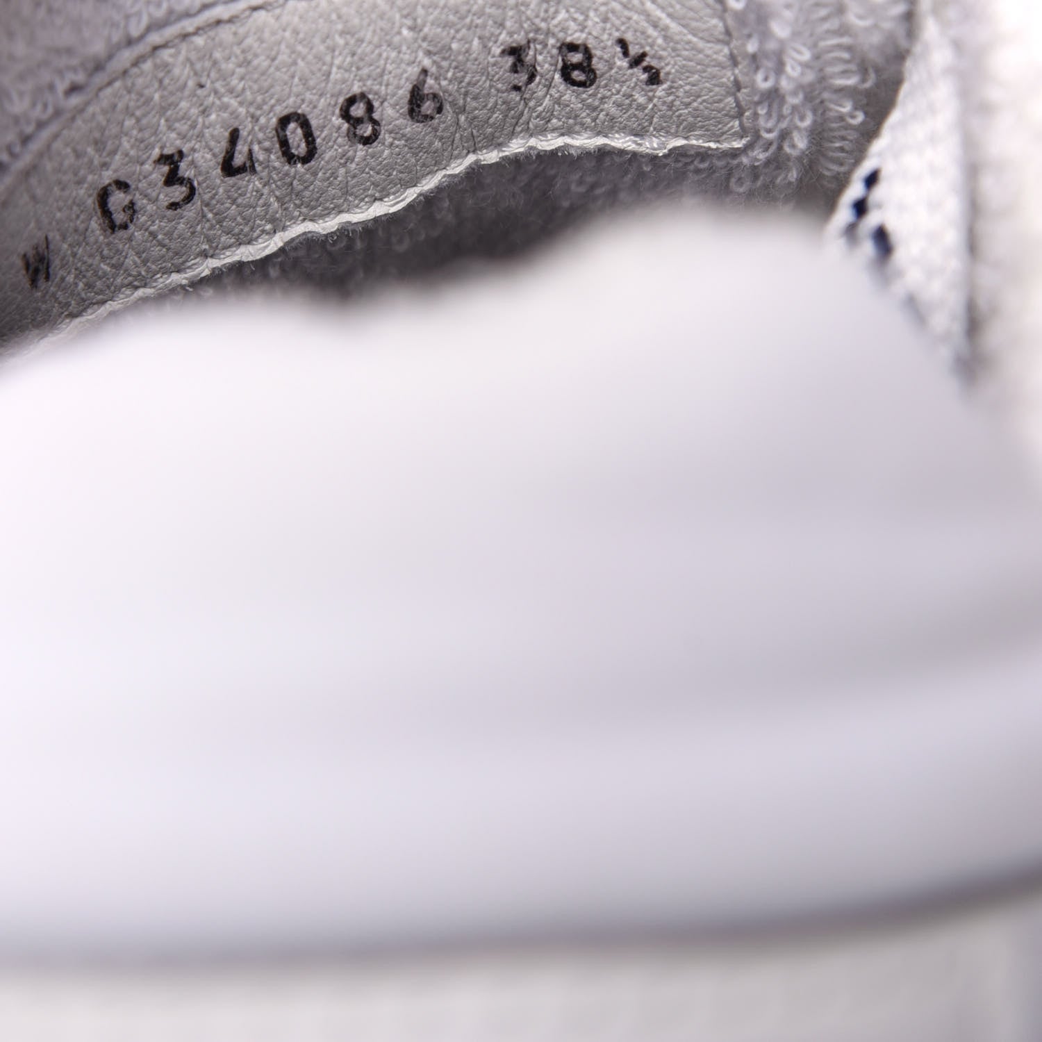 Chanel Calfskin Mesh Lycra Womens Logo Sneakers 38.5 White 10 of 11