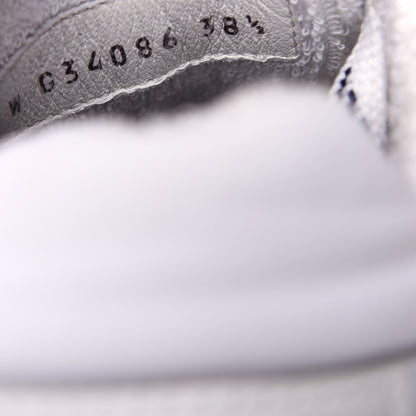 Chanel Calfskin Mesh Lycra Womens Logo Sneakers 38.5 White 10 of 11