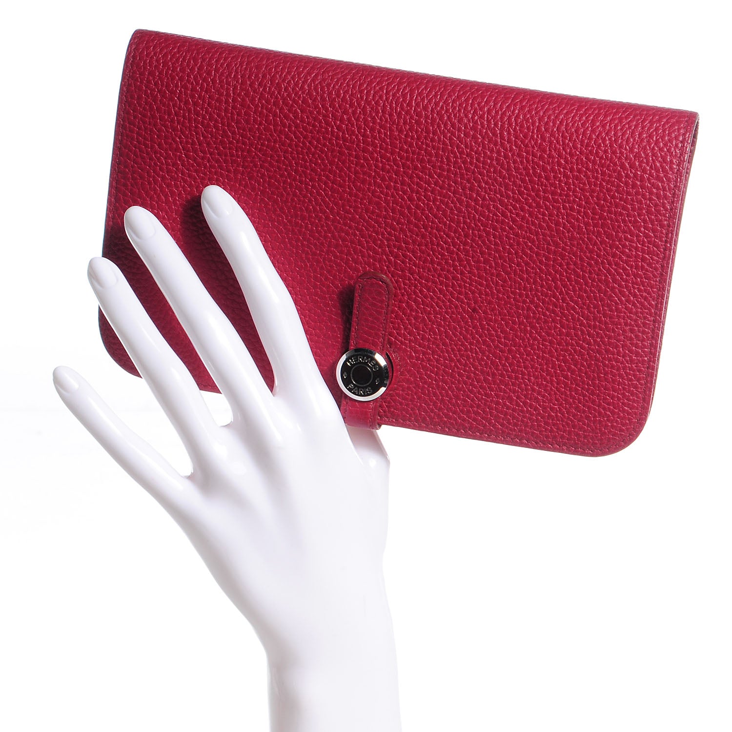 Hermes Togo Dogon Duo Wallet Rubis 2 of 14