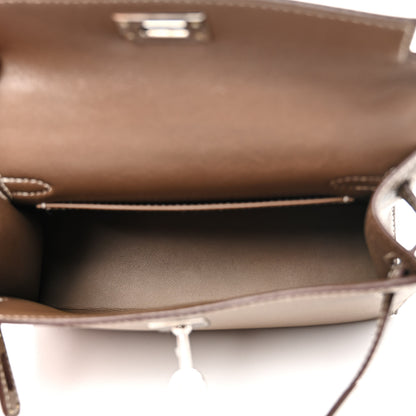 Hermes Epsom Mini Kelly Sellier 20 Etoupe 5 of 11