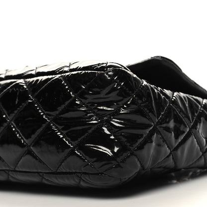 Chanel Patent Quilted Jumbo Single Flap Black 10 of 11