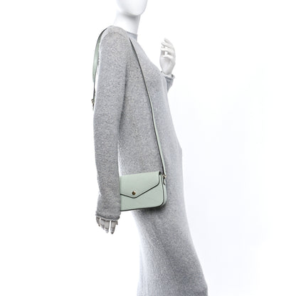 Gucci Calfskin GG Super Mini Shoulder Bag Pale Green 2 of 11