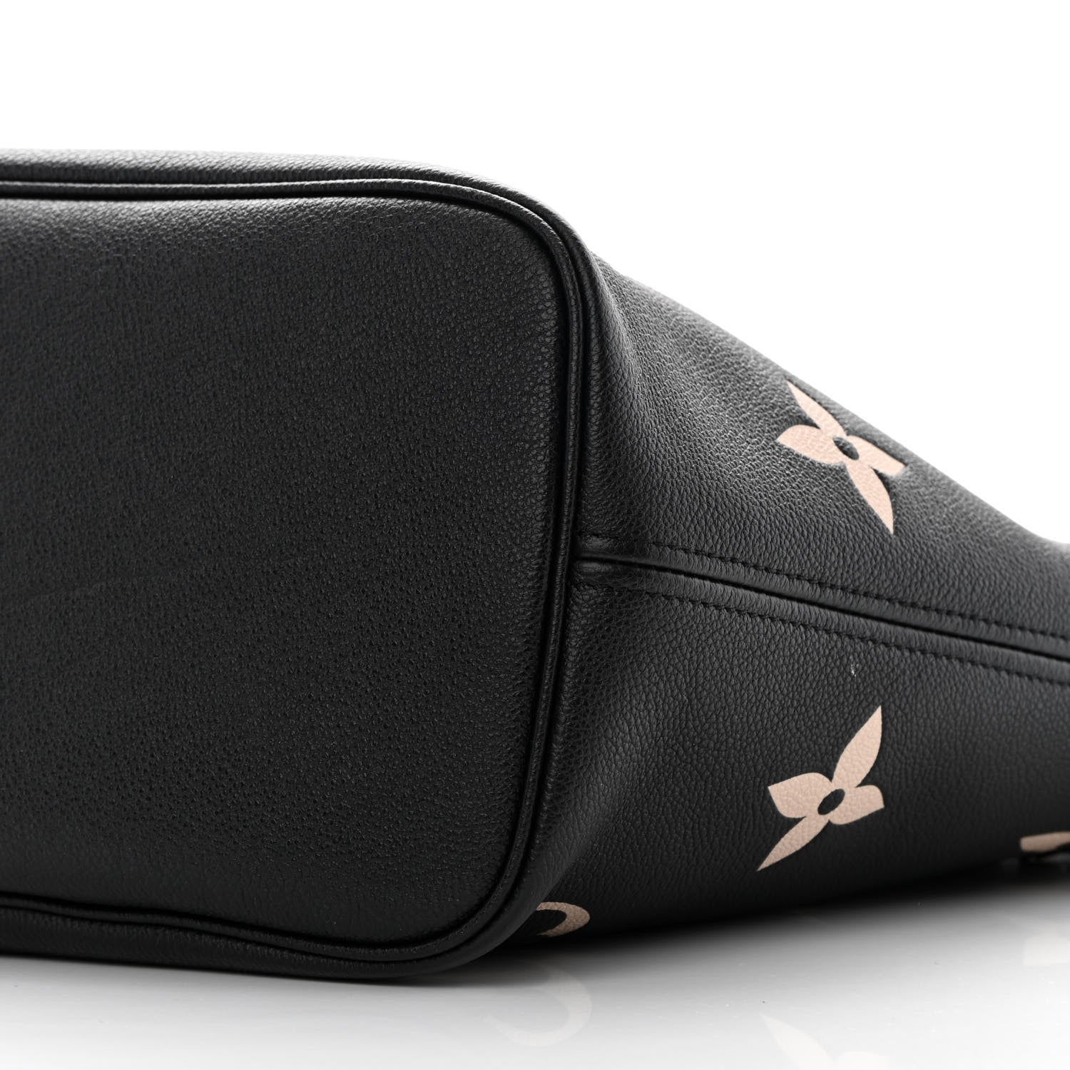 Louis Vuitton Empreinte Monogram Giant Neverfull MM Black Beige 9 of 11